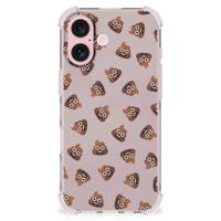 Doorzichtige Silicone Hoesje voor iPhone 16 Poep Emojis