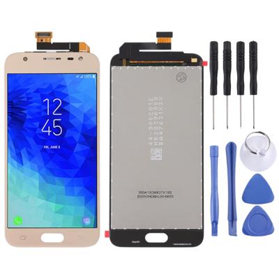 LCD-scherm en digitizer volledige assemblage voor Galaxy J3 (2018)/J337 (goud)