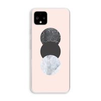 Marmeren cirkels: Pixel 4 XL Transparant Hoesje