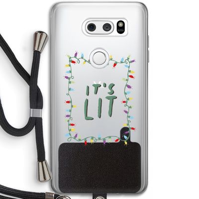 It's Lit: LG V30 Transparant Hoesje met koord