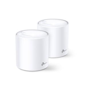 TP-Link DECO X60(2-PACK) mesh-wifi-systeem Dual-band (2.4 GHz / 5 GHz) Wi-Fi 6 (802.11ax) Wit Intern