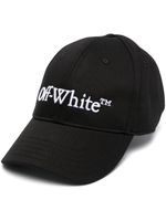 Off-White Bookish logo-embroidered baseball cap - Noir - thumbnail