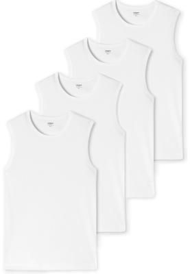 Schiesser Tanktop Uncover 4-pack wit