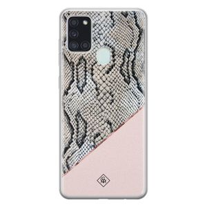 Samsung Galaxy A21s siliconen hoesje - Snake print