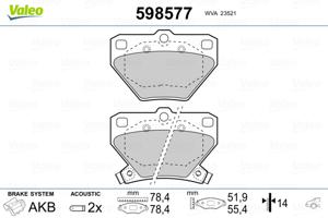 Valeo Remblokset 598577