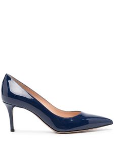 Gianvito Rossi escarpins en cuir verni 70 mm - Bleu