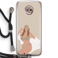 One of a kind: Motorola Moto G6 Transparant Hoesje met koord