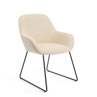 Jesper Home Eetkamerstoel 'Kushi' Slide Black, kleur Trouty Tinge