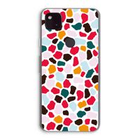Colored Giraffe: Google Pixel 4a 5G Transparant Hoesje Colored Giraffe: Google Pixel 4a 5G Transparant Hoesje