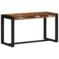Bank 80x35x45 cm massief gerecycled hout meerkleurig