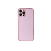 iPhone 12 hoesje - Backcover - Luxe - Kunstleer - Roze