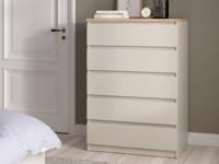 Commode NAIADE 5 lades kasjmier/jackson eik