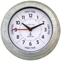 NeXtime - Wandklok - met getijden Status - 22cm - Galvanized