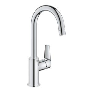 GROHE BauEdge waterbesparende wastafelkraan L-size met push open chroom 23911001