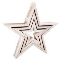 Small Foot - houten decoratieve sterren, 3st.