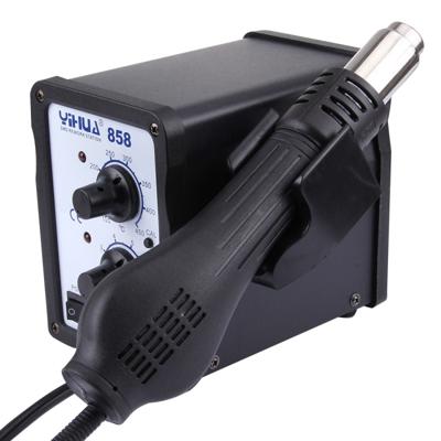 YIHUA 858 AC 220V instelbare temperatuur & luchtstroom hete luchtpistool