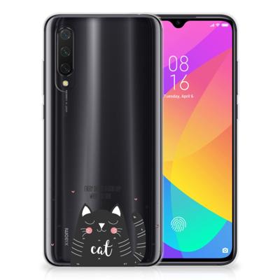 Xiaomi Mi 9 Lite Telefoonhoesje met Naam Cat Good Day Xiaomi Mi 9 Lite Telefoonhoesje met Naam Cat Good Day