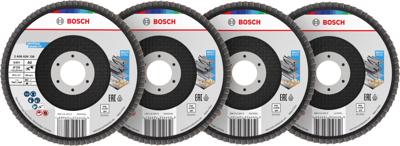 Bosch Accessoires X451 Lamellenschuurschijfset | 125 x 22,23 mm | G40; 60; 80; 120 | T29 | 15 stuks - 2608626162