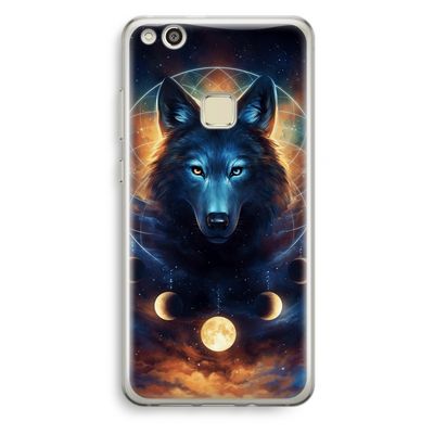 Wolf Dreamcatcher: Huawei Ascend P10 Lite Transparant Hoesje