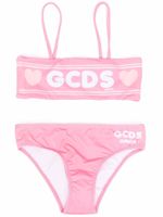 Gcds Kids bikini à logo imprimé - Rose - thumbnail