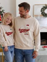 Kerst sweater voor heren, familie capsule vanille