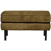 BePureHome Hocker Op Poten Rodeo - Structure Velvet - Brass - 45x84x54