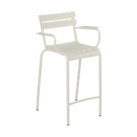 Fermob Luxembourg barkruk met arm H70 Clay Grey