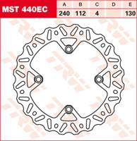 TRW Remschijf, remschijven voor de moto, MST440EC