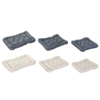 Hondenbed Home ESPRIT Beige Grijs Crème Donker grijs 72 X 60 X 9 CM 2 Stuks