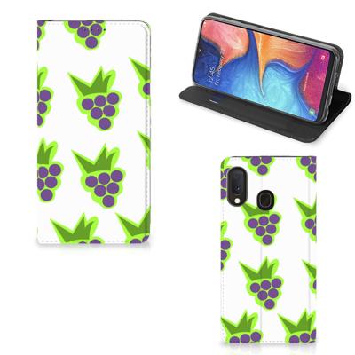 Samsung Galaxy A20e | Flip Style Cover | Druiven
