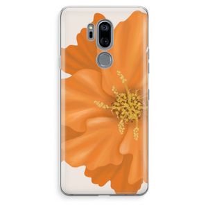 Orange Ellila flower: LG G7 Thinq Transparant Hoesje