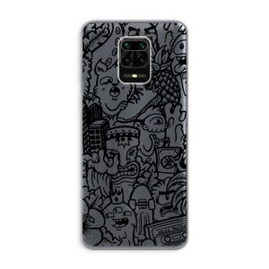 Vexx Black Mixtape: Xiaomi Redmi Note 9 Pro Transparant Hoesje
