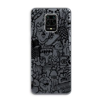 Vexx Black Mixtape: Xiaomi Redmi Note 9 Pro Transparant Hoesje