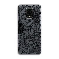 Vexx Black Mixtape: Xiaomi Redmi Note 9 Pro Transparant Hoesje