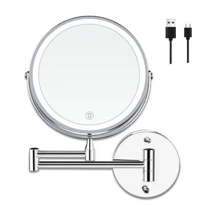 LumiView 8" Oplaadbare Make-up Spiegel met Verlichting