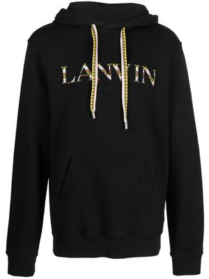 Lanvin hoodie à logo brodé - Noir