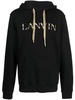 Lanvin hoodie à logo brodé - Noir