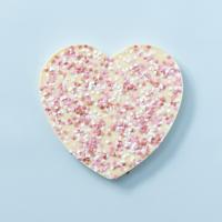 Chocolade hart wit hartjes