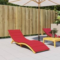 Ligbedkussen 200x70x3 cm oxford stof rood