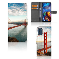 Motorola Moto E32 | Moto E32s Flip Cover Golden Gate Bridge