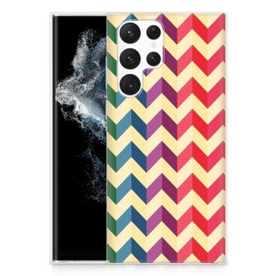 Samsung Galaxy S22 Ultra | TPU bumper | Zigzag Multi Color Samsung Galaxy S22 Ultra | TPU bumper | Zigzag Multi Color
