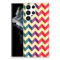 Samsung Galaxy S22 Ultra | TPU bumper | Zigzag Multi Color