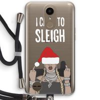 Came To Sleigh: LG K10 (2017) Transparant Hoesje met koord