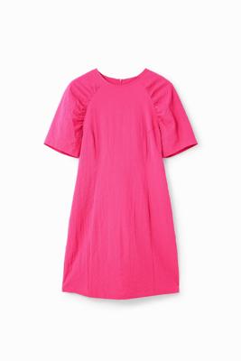 Korte jurk met textuur - RED - XL