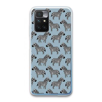 Zebra: Xiaomi Redmi 10 Transparant Hoesje