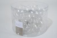 10 kerstballen transparant helder glans 60 mm - Ksd