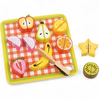 Tooky Toy Houten Snijfruit Set - 20-delig educatief speelgoed