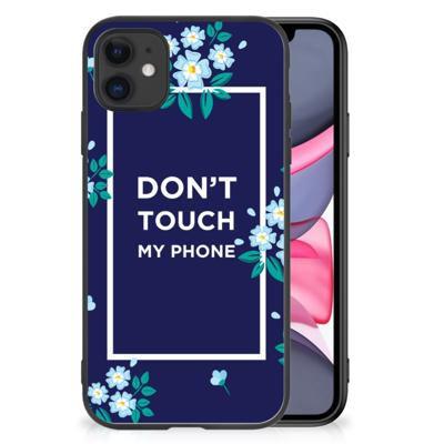 iPhone 11 | Telefoon Hoesje | Flowers Blue DTMP