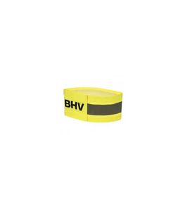 ATV Armband met opdruk ''BHV'' 52,5x12,5 cm - Geel