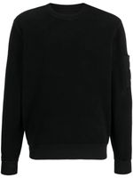 C.P. Company sweat en coton à détail de lentille - Noir